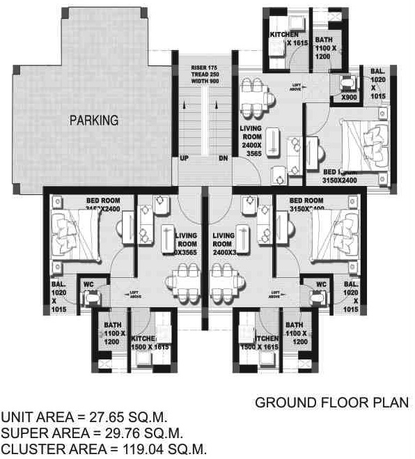 Cluster Plan Ground Floor﻿